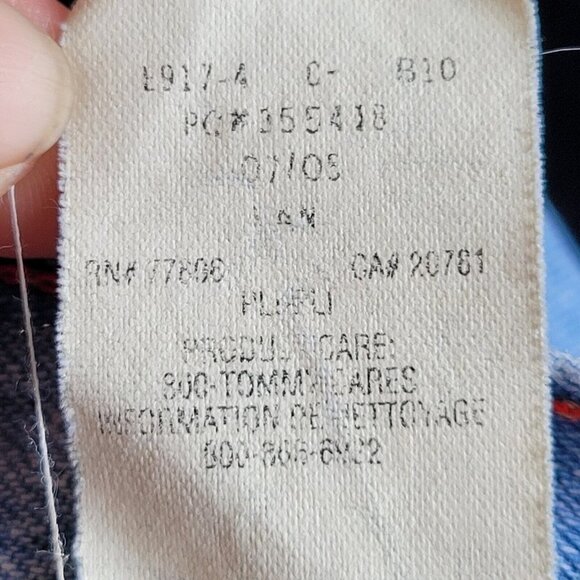 Y2K Tommy Hilfiger Jeans Sz 10 Women's Boyfriend Jeans Light Wash 2005 Casual - Picture 11 of 12